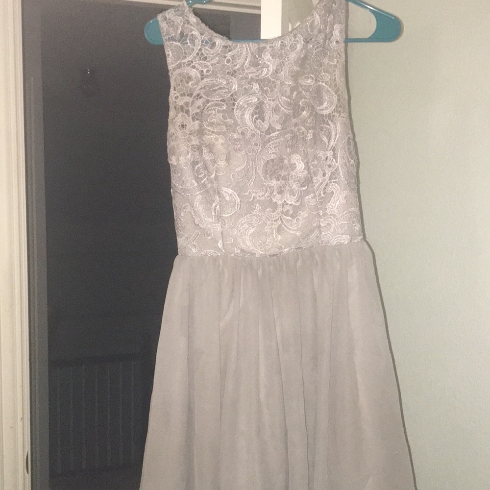 Grey Homecoming Dress
